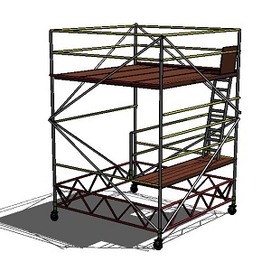 Echafaudages 3,00x3,00h5,5m